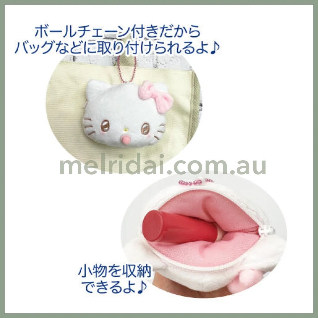 Sanrio | Mascot Holder Plush Keychain H8×W10×D3Cm (Angel Baby) 日本三丽鸥 大脸玩偶挂件/包挂/钥匙链(天使宝宝)