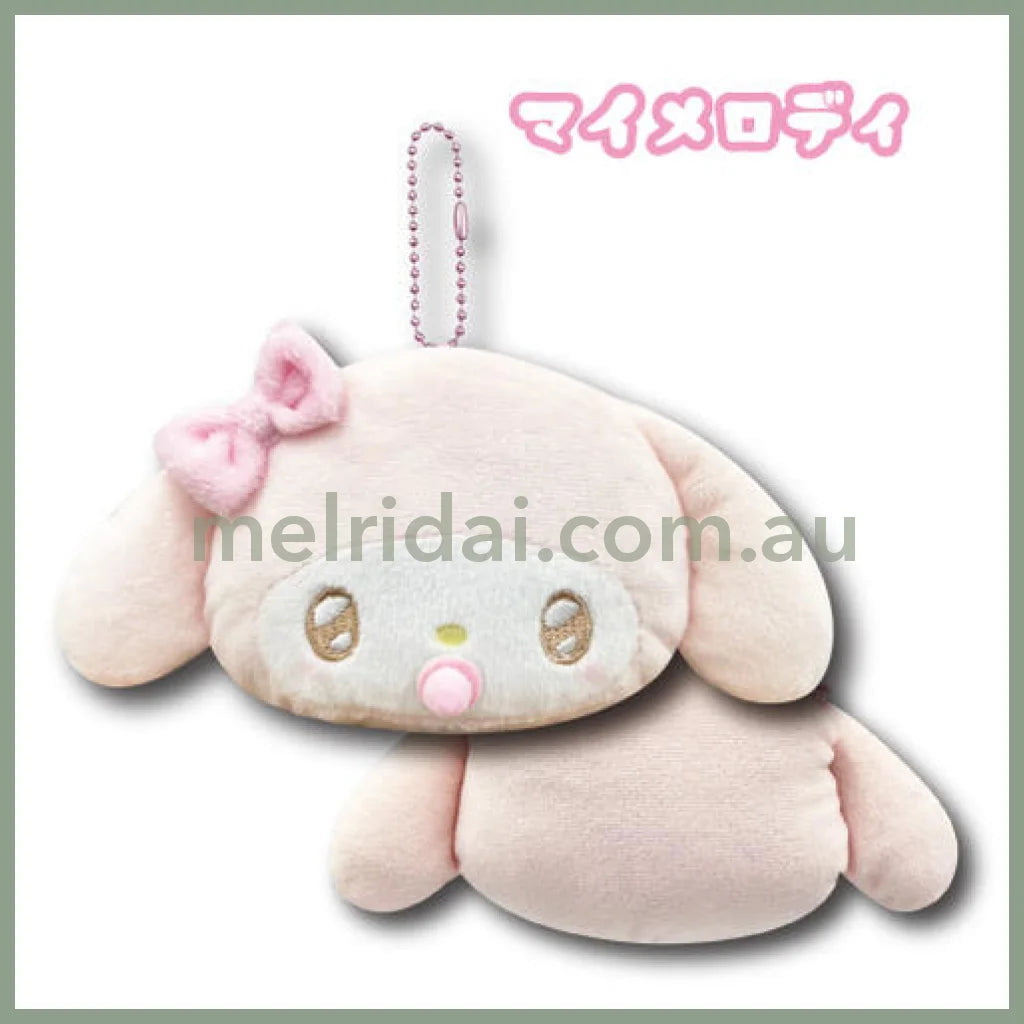 Sanrio | Mascot Holder Plush Keychain H8×W10×D3Cm (Angel Baby) 日本三丽鸥 大脸玩偶挂件/包挂/钥匙链(天使宝宝)