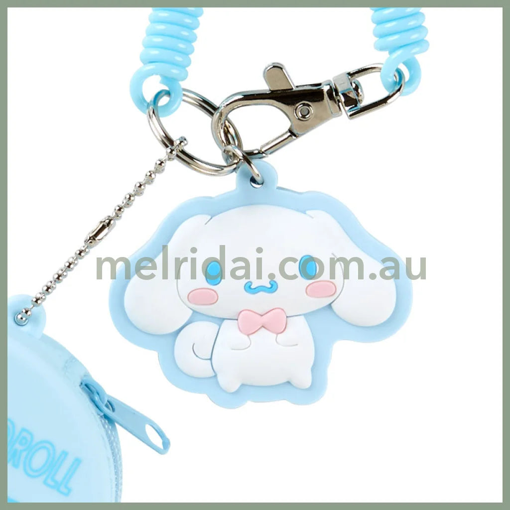 Sanrio | Mini Case Charm Keychain 日本三丽鸥 硅胶圆形零钱包/小药盒 挂件/钥匙链/线圈/珠链/登山扣 可拆卸