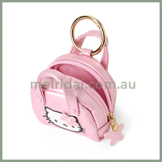 SANRIO | Mini Quilt Mini Pouch Keychain 7×10.7×3cm (Hello Kitty)