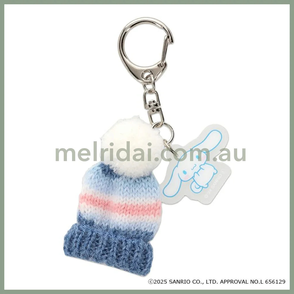 SANRIO | Miniature Knit Charm Knit Hat Keychain H55×W35mm (Cinnamoroll)