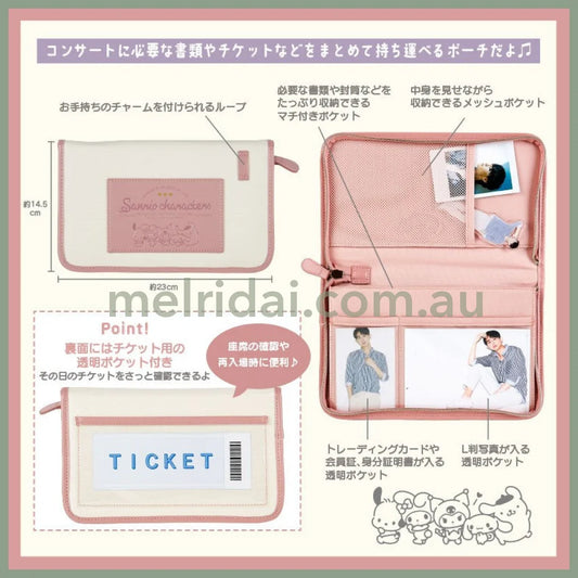 Sanrio | Multi Pouch (Enjoy Idol) 23×2.5×14Cm // Pu