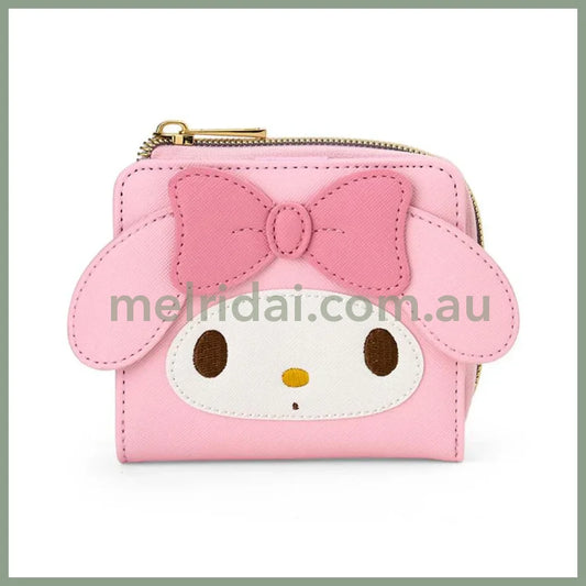 Sanrio | My Melody Bi-Fold Wallet Face Shape W13.5×D2.5×H9.5Cm