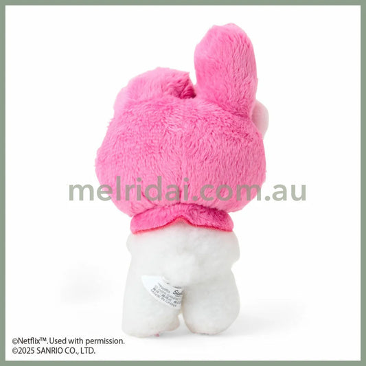 SANRIO | My Melody Cake Plush Mascot Holder Keychain Bag Charm W7×D6×H13.5cm (Netflix My Melody & Kuromi)