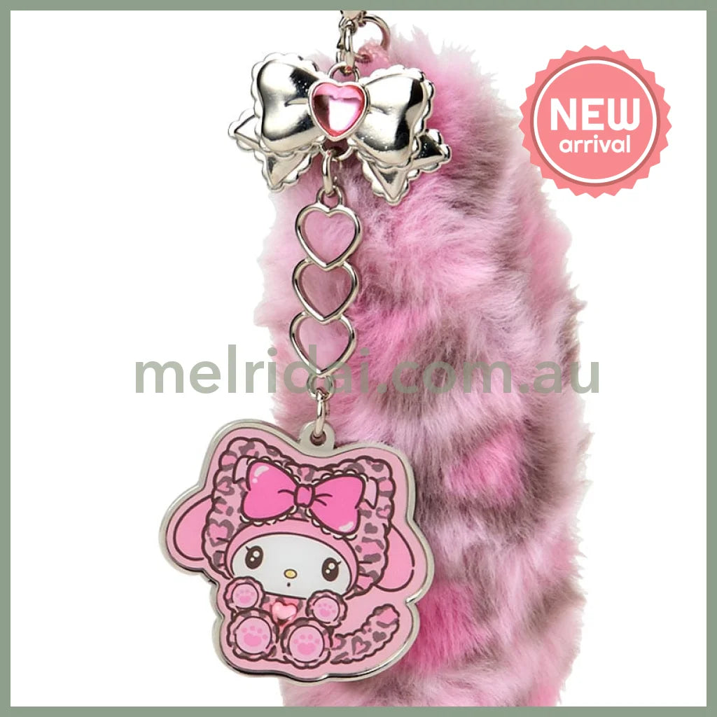 SANRIO | My Melody Dangling Tail Mascot Strap 40×40×130mm (Leopard Gal Cat)