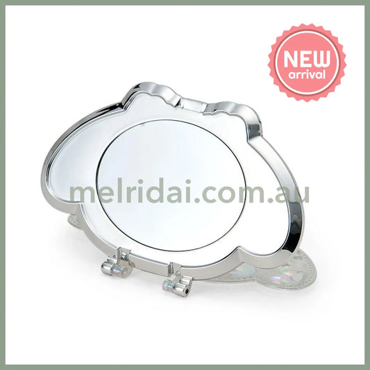 SANRIO | My Melody Folding Stand Mirror 120×15×75mm (Face Aurora Hologram Sliver)