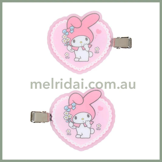 Sanrio | My Melody Front Hair Clips 14.0 X 7.8 1.3Cm (Personal Accessories Forever)