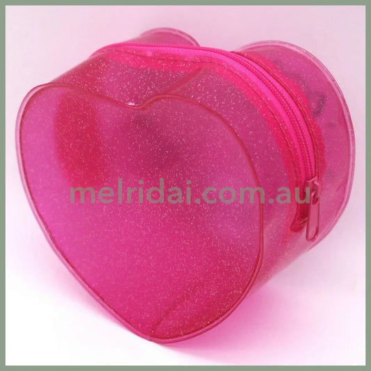 SANRIO | My Melody Heart Shaped Clear Pouch with Zipper 115×120×65mm