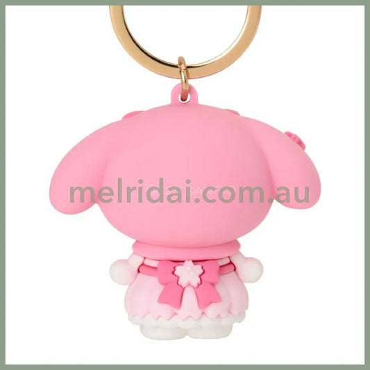 SANRIO | My Melody Keychain Key Holder 3D 4×3.2×5.2cm (Sakura 2025)