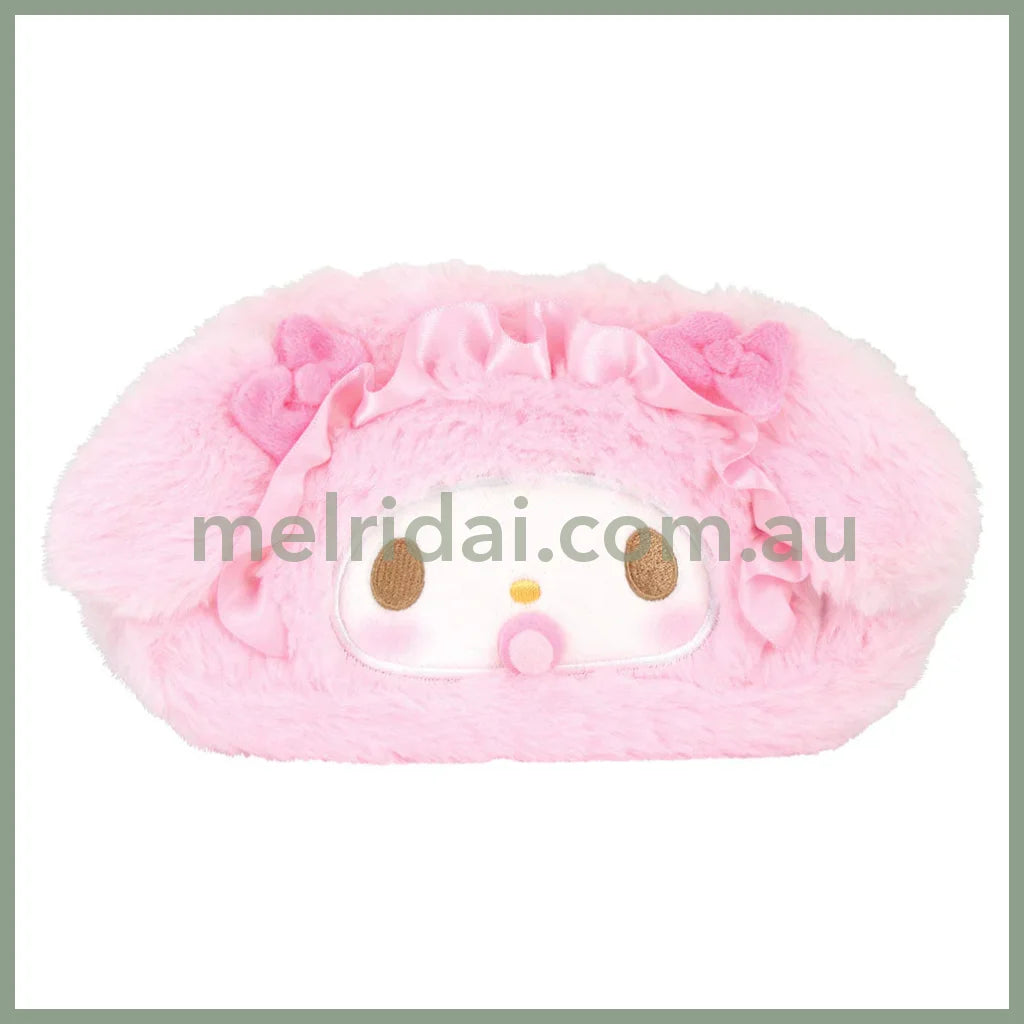 SANRIO | My Melody Mascot Face Cosmetic Pouch Pen Case 180×80×70mm (Baby)