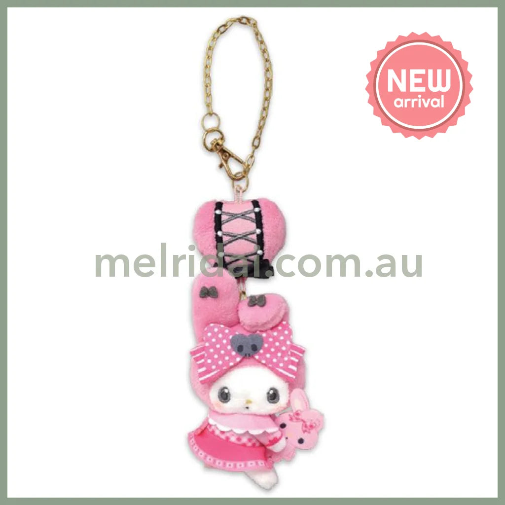 SANRIO | My Melody Mascot Holder Bag Charm 20cm Approx. (My Melody 50th Anniversary & Kuromi 20th Anniversary/Black