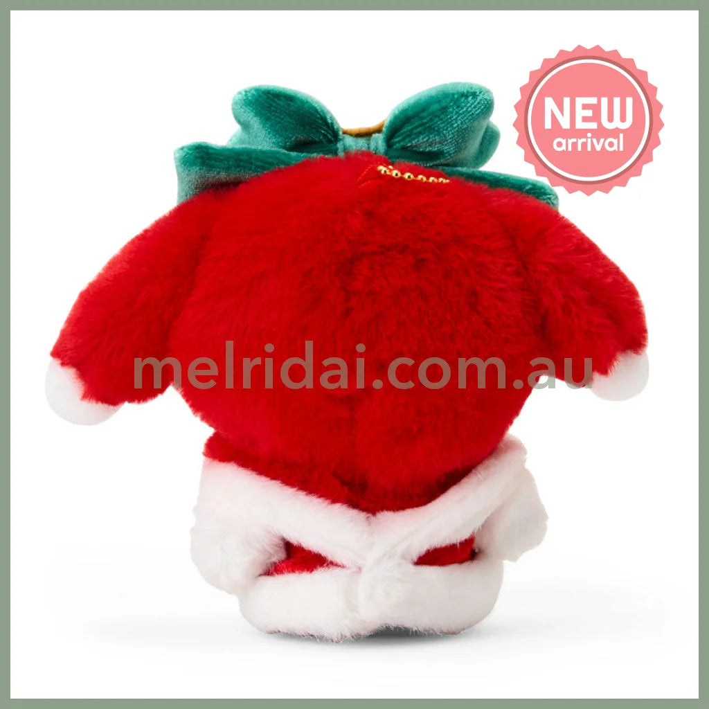 SANRIO | My Melody Mascot Holder Bag Charm Plush Keychain 130×75×100mm (Christmas 2025)