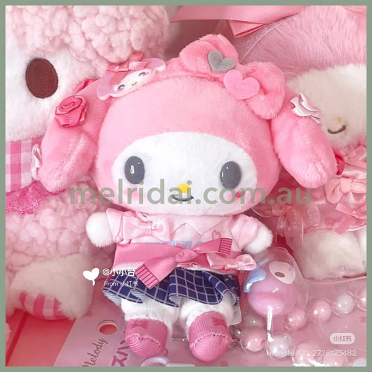 Sanrio | My Melody Mascot Holder Plush Keychain Bag Charm 16.5 x 12.5 x 6.6cm (Academy Kirameki Festival / School