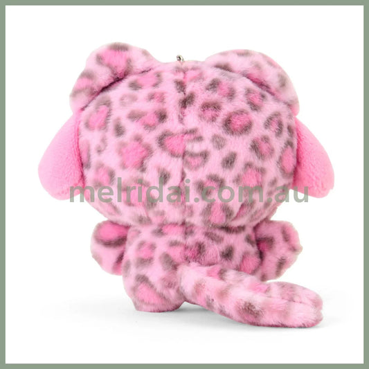 SANRIO | My Melody Mascot Holder Plush Keychain Bag Charm 90×50×120mm (Leopard Gal Cat)
