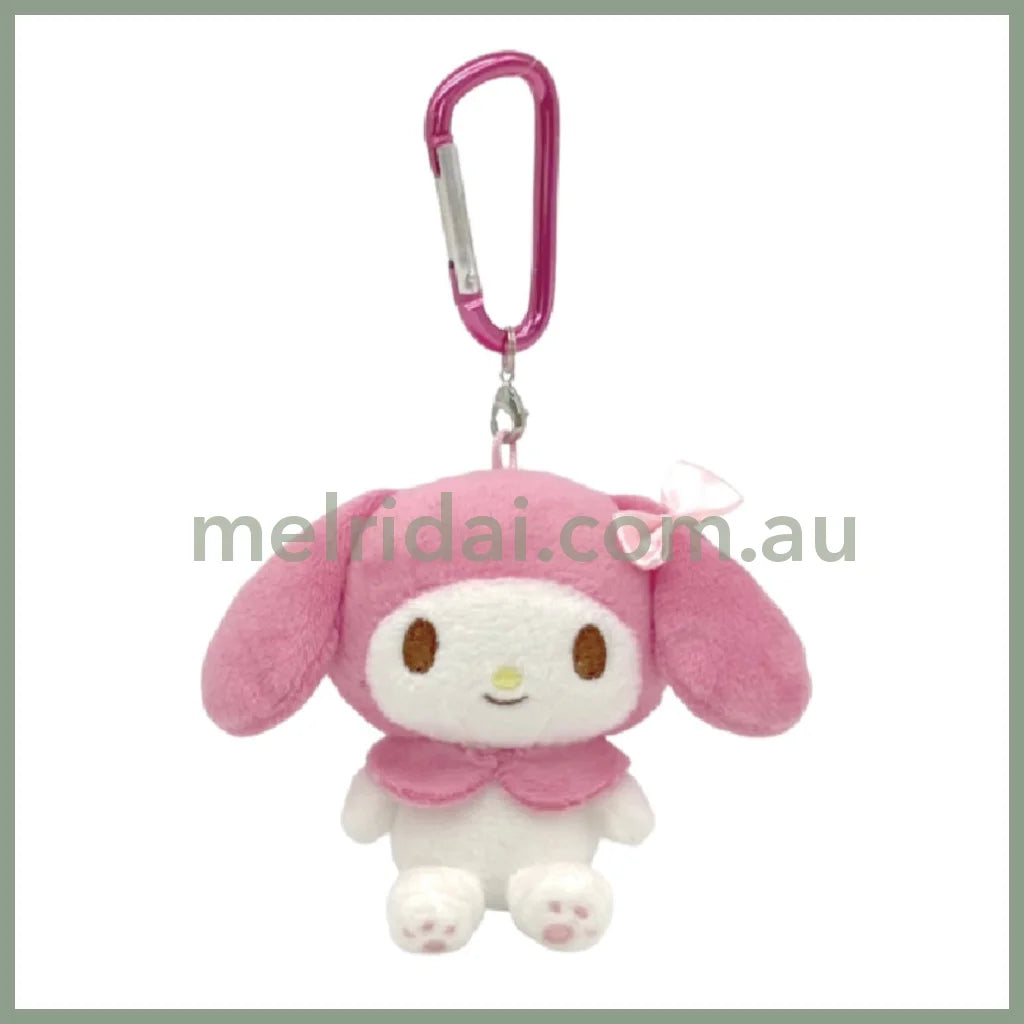 SANRIO | My Melody Mascot Holder Plush Keychain Bag Charm with Carabiner H9 x W9 x D6cm