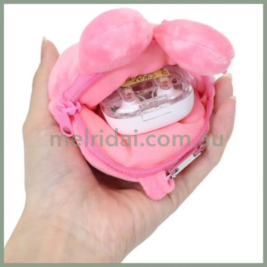 SANRIO | My Melody Mini Pouch with Carabiner Bag Charm Plush keychain 185x120x55mm (Y2K)