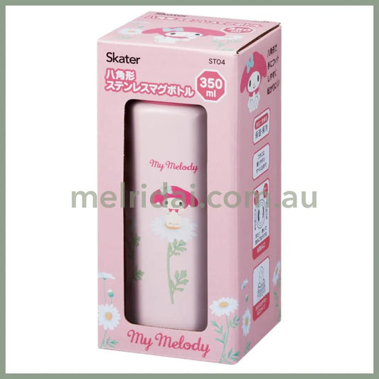 Sanrio | My Melody Octagonal Stainless Bottle 350Ml 日本三丽鸥 美乐蒂 八角形不锈钢保温杯/防滑杯底