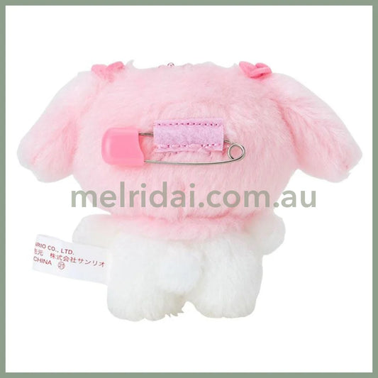 Sanrio | My Melody Plush Keychain/Mascot Badge 9×4×8Cm (Pitatto Friends Photo)
