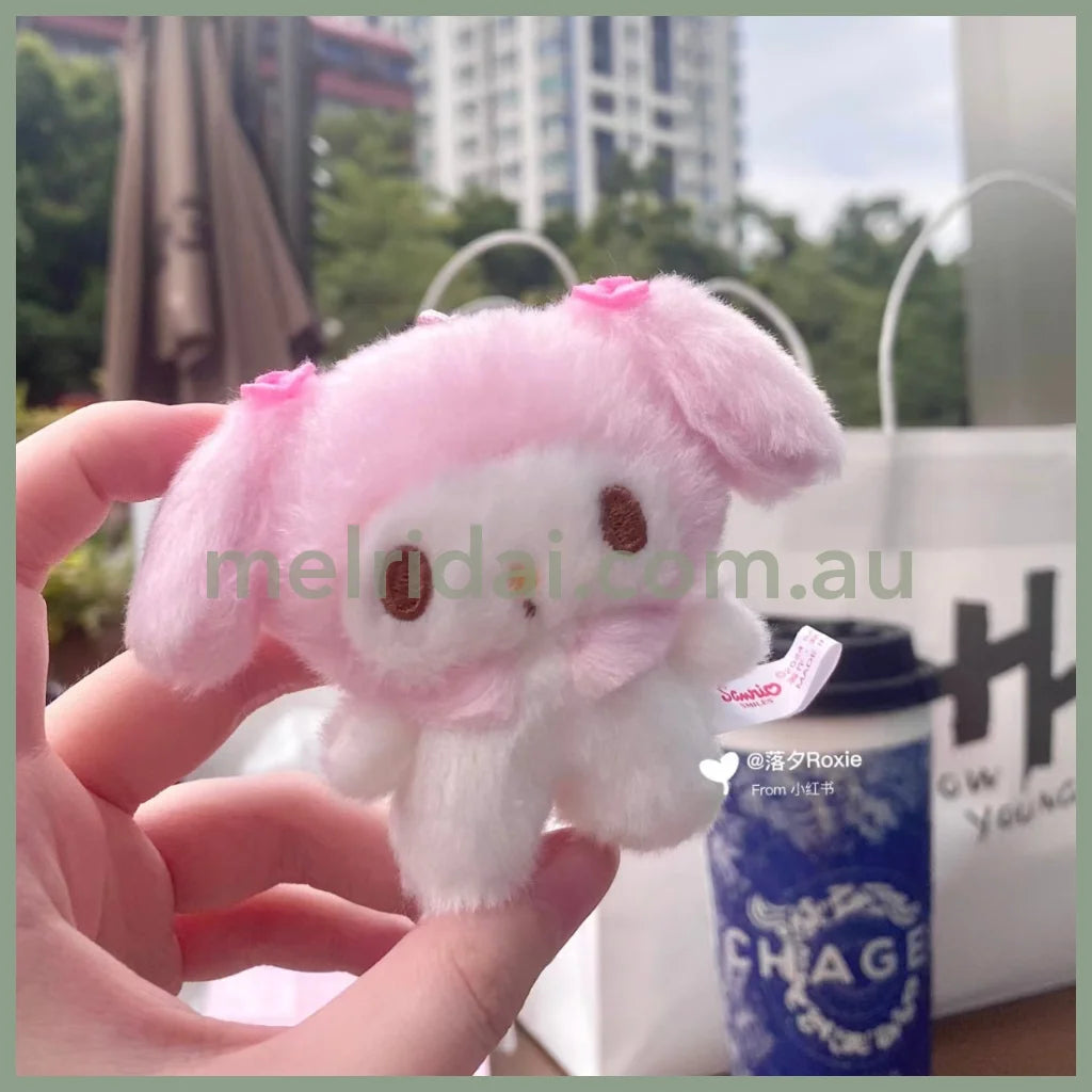 Sanrio | My Melody Plush Keychain/Mascot Badge 9×4×8Cm (Pitatto Friends Photo)