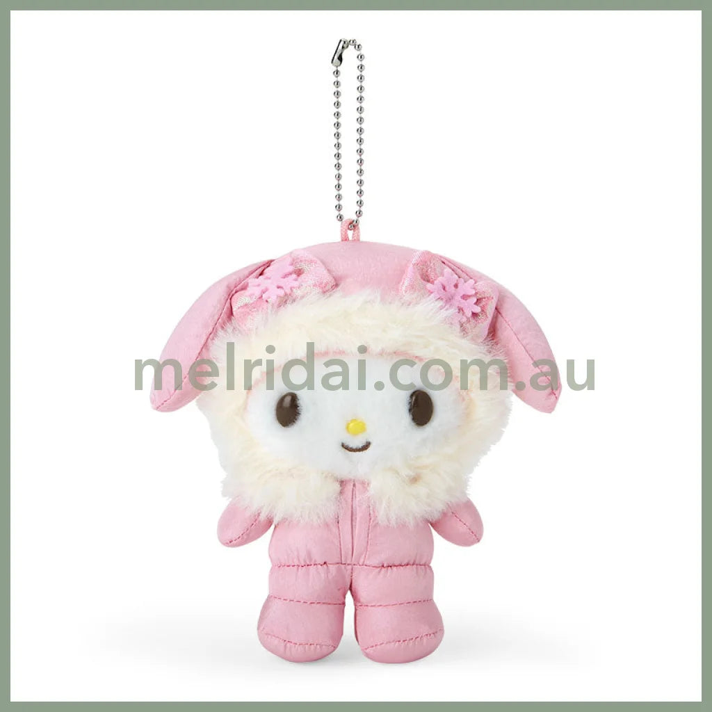 Sanrio | My Melody Plush Keychain Mascot Holder 9.5×7.5×12.5Cm (Fuwapuku Winter)
