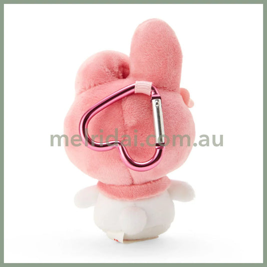 Sanrio|My Melody Plush Mascot Holder With Heart Carabiner About 9Cm