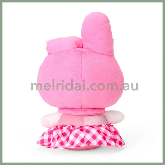 SANRIO | My Melody Plush Toy M W21 x H35 x D17 cm (My Melody 50th Anniversary & Kuromi 20th Anniversary/Black Pink