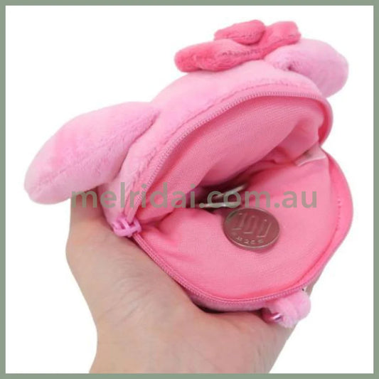 SANRIO | My Melody Plush Zipper Mascot Mini Pouch with Carabiner 200×110×50mm