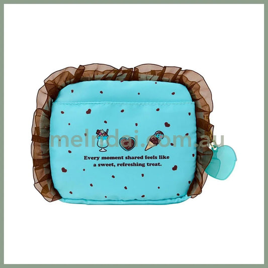 SANRIO | My Melody Pouch 19.4 x 14.0 x 5.2cm (Choco Mint Series)