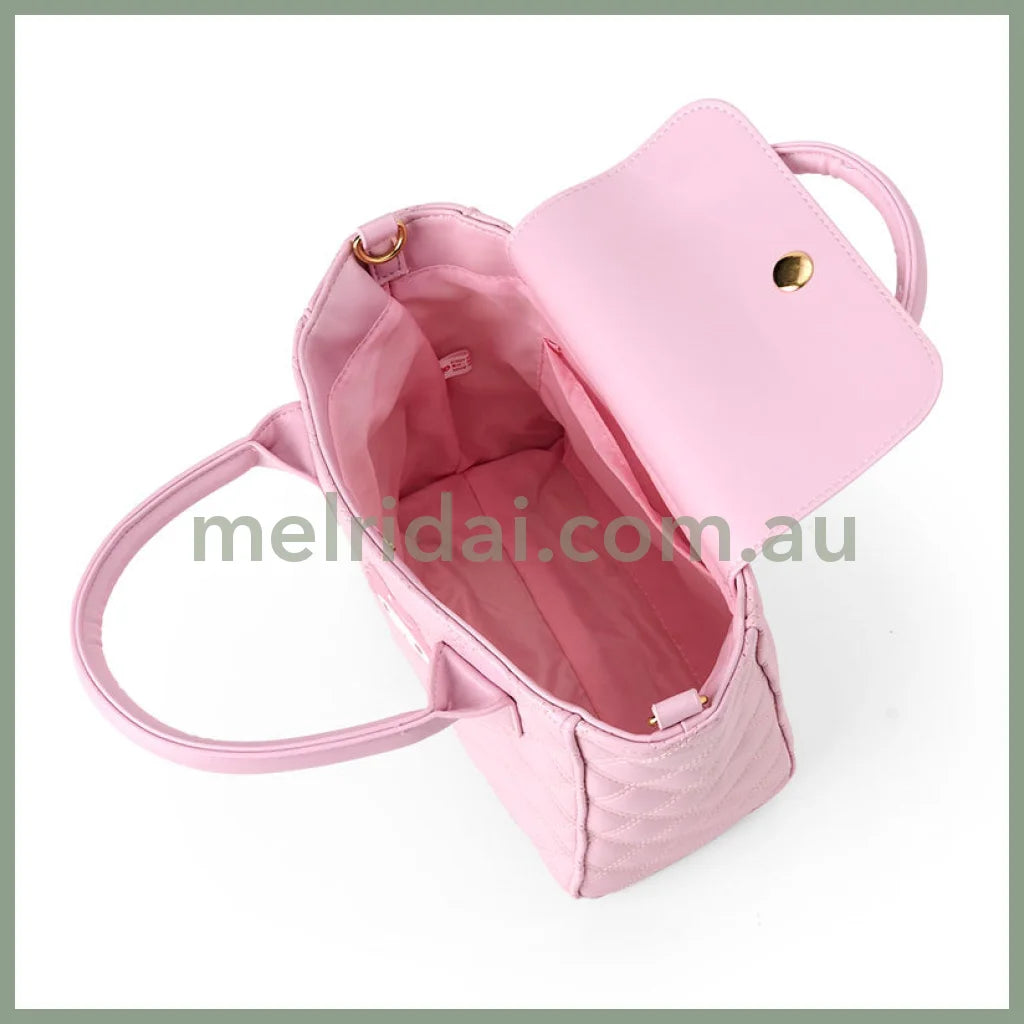 Sanrio | My Melody Quilted 2-Way Mini Tote Bag Handbag Crossbody 20×8×18Cm