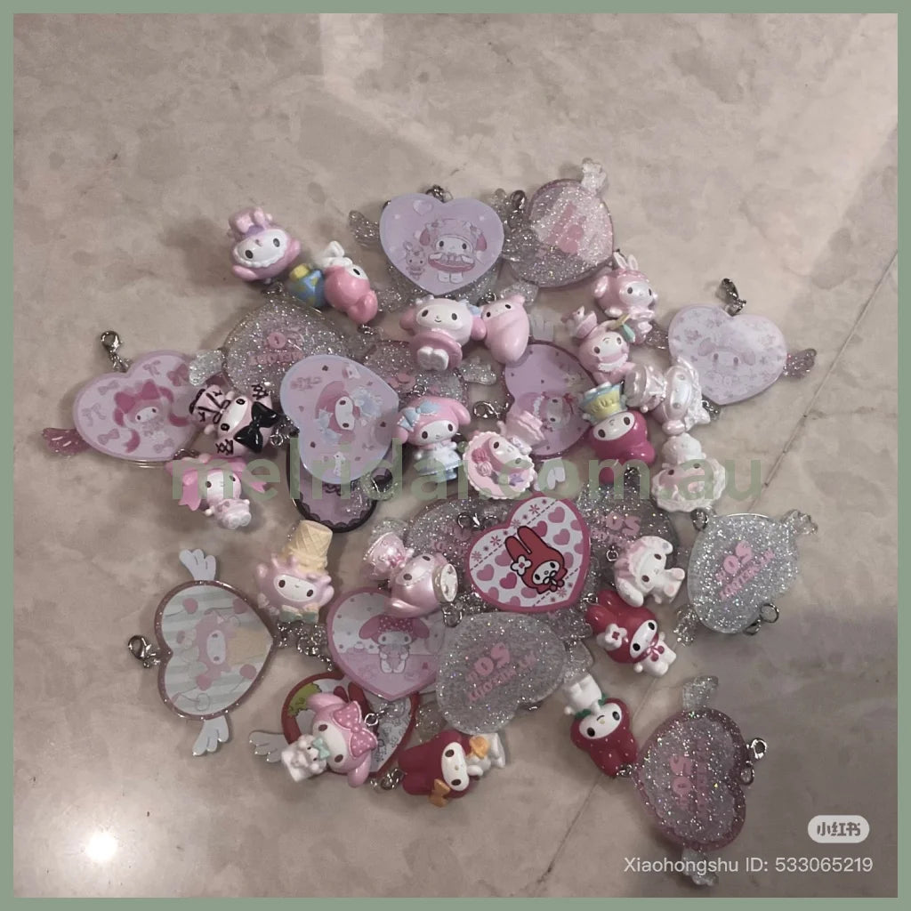 SANRIO|My Melody Secret Phone Charm Mystery Bag Blind Box B 1pc 6×3×7.5cm (My Melody 50th Anniversary & Kuromi 20th