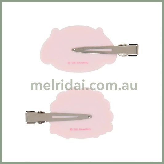 SANRIO | My Melody & My Sweet Piano Flocked Bangs Clip Set Hair Clip Set 60×11×38mm