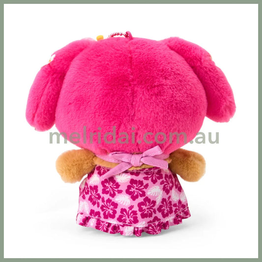SANRIO | My Melody Tanned Mascot Holder Plush Keychain Bag Charm 14×7×17cm (Endless Summer Vacation / Coconut Vacation