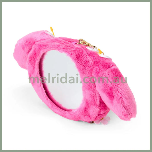 SANRIO | My Melody Tanned Plush Keychain Mirror Mascot Charm 19×5×9cm (Endless Summer Vacation / Coconut Vacation