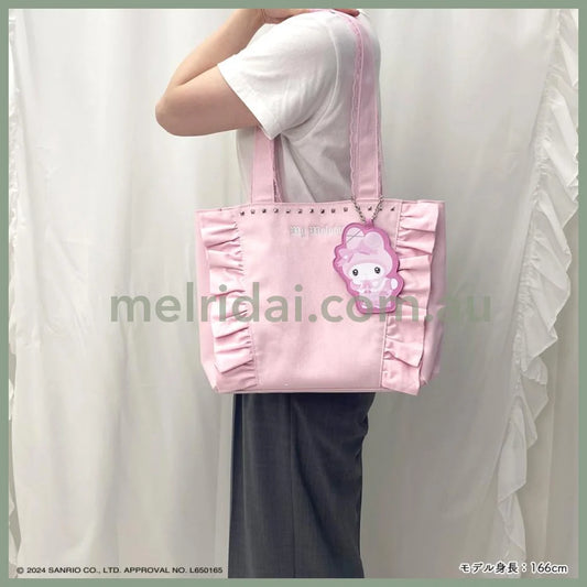 Sanrio | My Melody Tote Bag With Mascot Charm W330 × H300 D100Mm Twin Idol (Transparent Zipper Bag