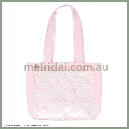 Sanrio | My Melody Tote Bag With Mascot Charm W330 × H300 D100Mm Twin Idol (Transparent Zipper Bag