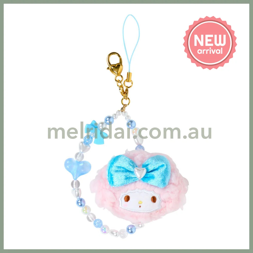 SANRIO | My Sweet Piano Beaded Hand Strap Phone Charm 95×30×110mm (Lolita Blue)