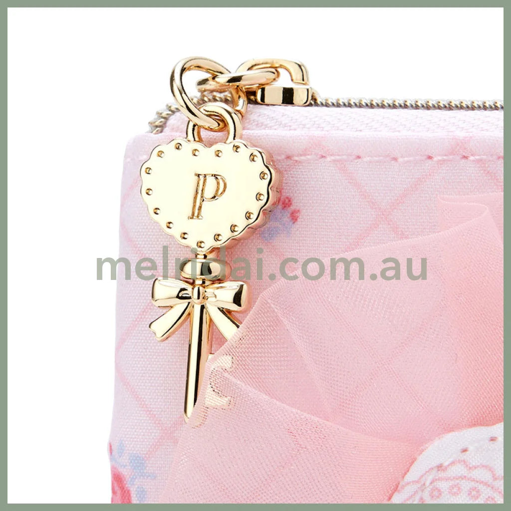 Sanrio | My Sweet Piano Flat Pouch 19.5×1×15Cm (My Little Treasure) 日本三丽鸥 花边小包/收纳包/手拿包(小羊必爱诺生日)