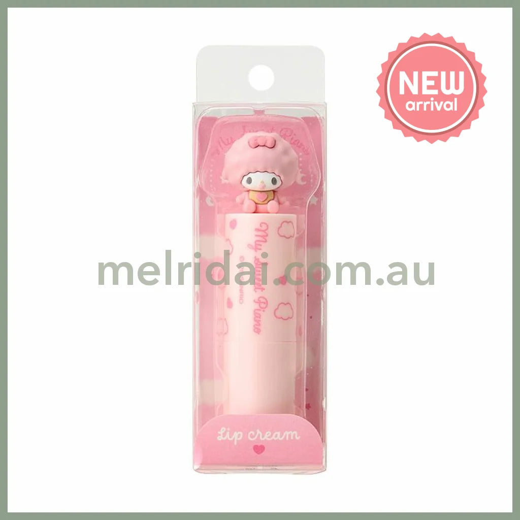SANRIO | My Sweet Piano Lip Balm with Mascot (Fragrance-free)