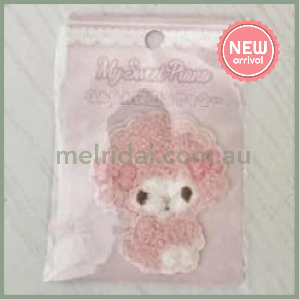 SANRIO | My Sweet Piano MofuMofu Embroidery Sticker 60x55x2mm (Pink)