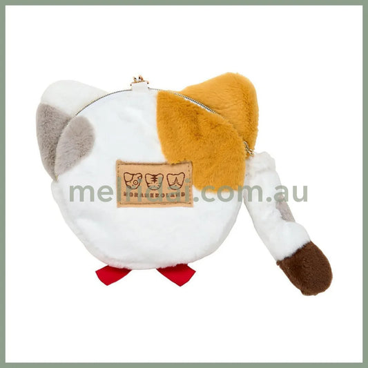 SANRIO | Noraneko Land Face-shaped Pouch tail Charm W14 x H10.5 x D2 cm (Cat Club)