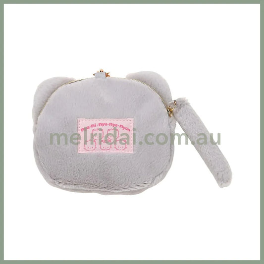 SANRIO | Nyanii Nyunyenyon Face-shaped Pouch tail Charm W14 x H10.5 x D2 cm (Cat Club)