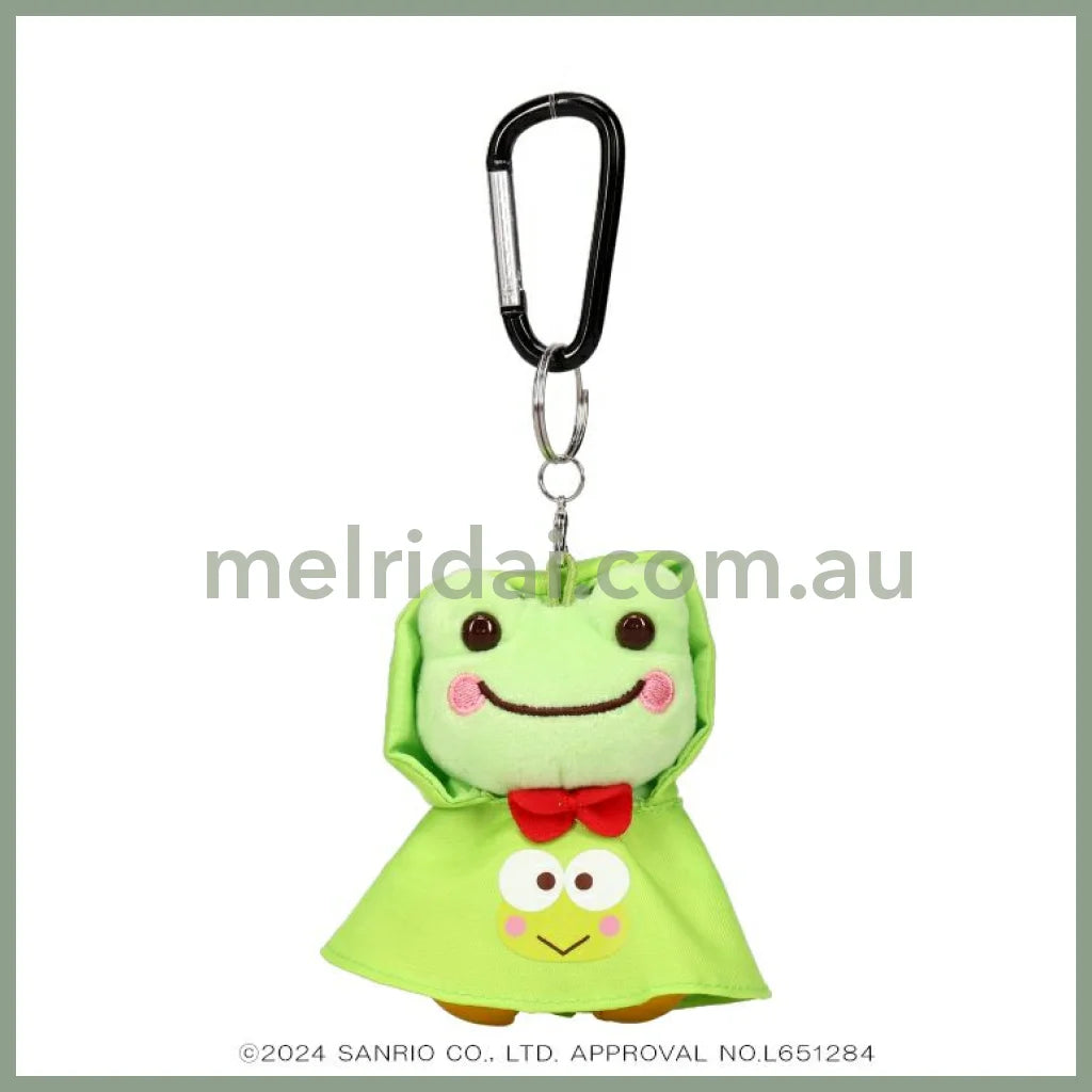 Sanrio × Pickles The Frog | Mascot Holder Keychain (Rain Poncho) 三丽鸥 X 泡菜蛙联名合作款 玩偶挂件/包挂/钥匙链(雨衣造型)