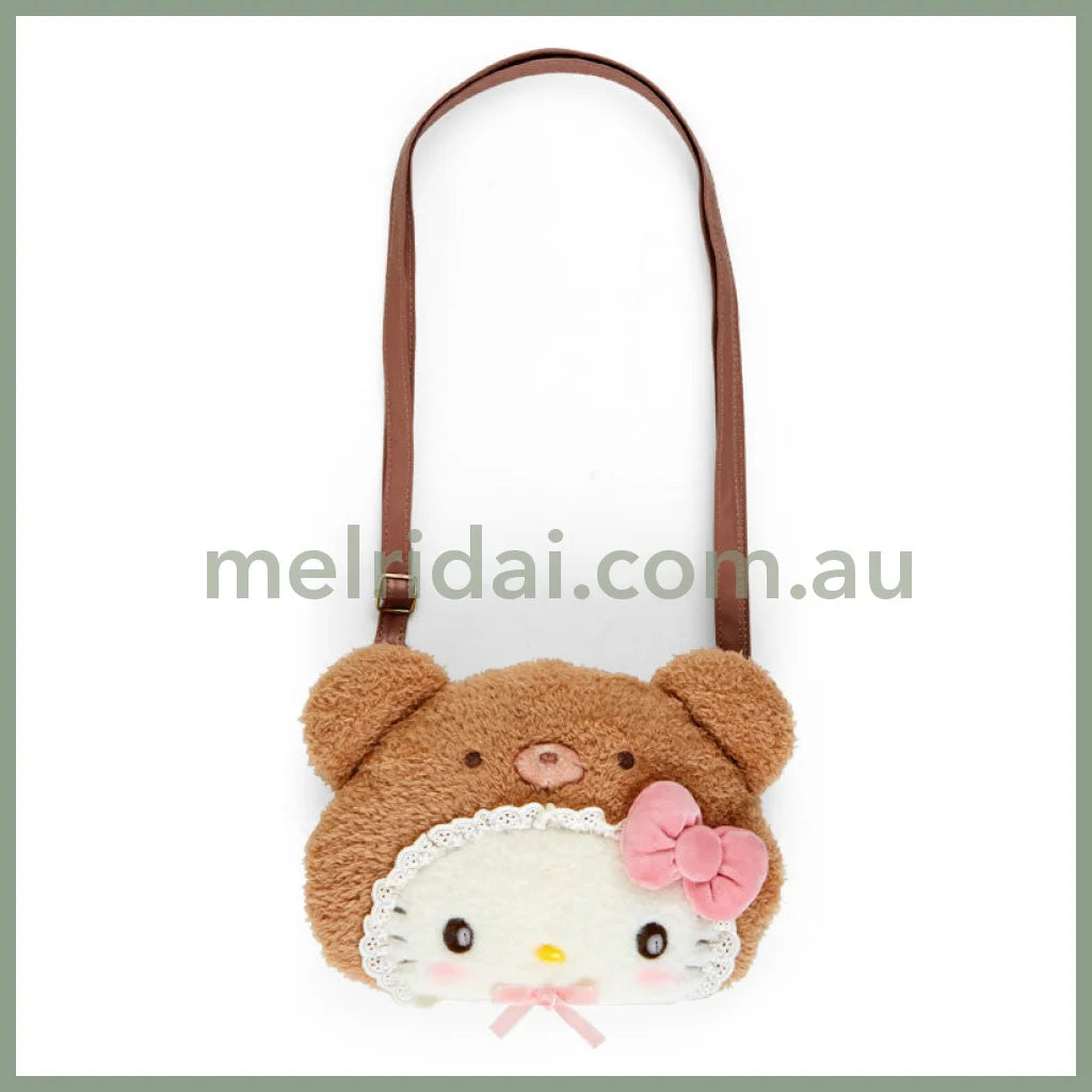 Sanrio | Plush 2Way Shoulder Bag (Latte Kuma Baby) // (Baby) Hello Kitty