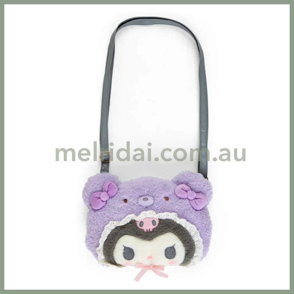 Sanrio | Plush 2Way Shoulder Bag (Latte Kuma Baby) // (Baby) Kuromi