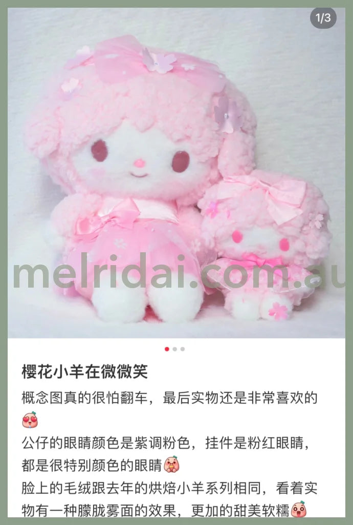 Sanrio | Plush Doll 16.5×14.5×21.5Cm Approx (Sakura Series) 日本三丽鸥 毛绒玩偶/公仔 (樱花系列)