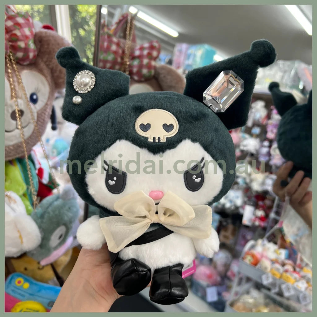 Sanrio | Plush Doll H23.5×W19×D9 (Kuromi French Girly) 日本三丽鸥 库洛米毛绒玩偶/公仔(少女系列)