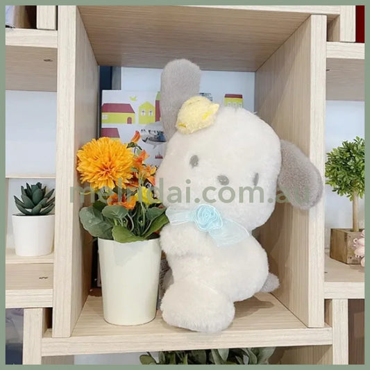 Sanrio | Plush Doll H30 X W21 D14Cm (Pochacco Pretty Birthday) 日本三丽鸥 毛绒玩偶/公仔 (帕恰狗生日)