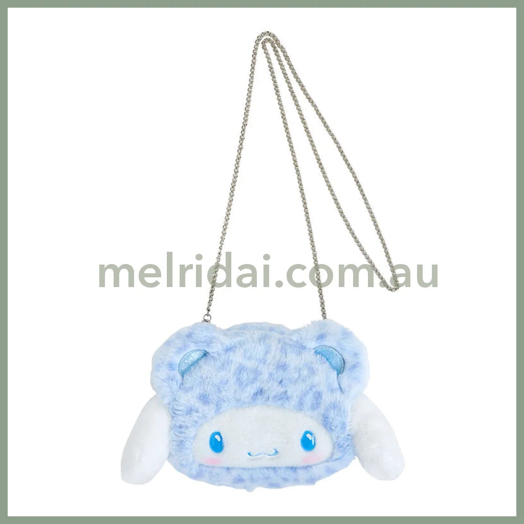 Sanrio | Plush Face-Shaped 2Way Pochette Shoulder Bag 19×6×15Cm (Gal Kuma) 玉桂狗Cinnamoroll