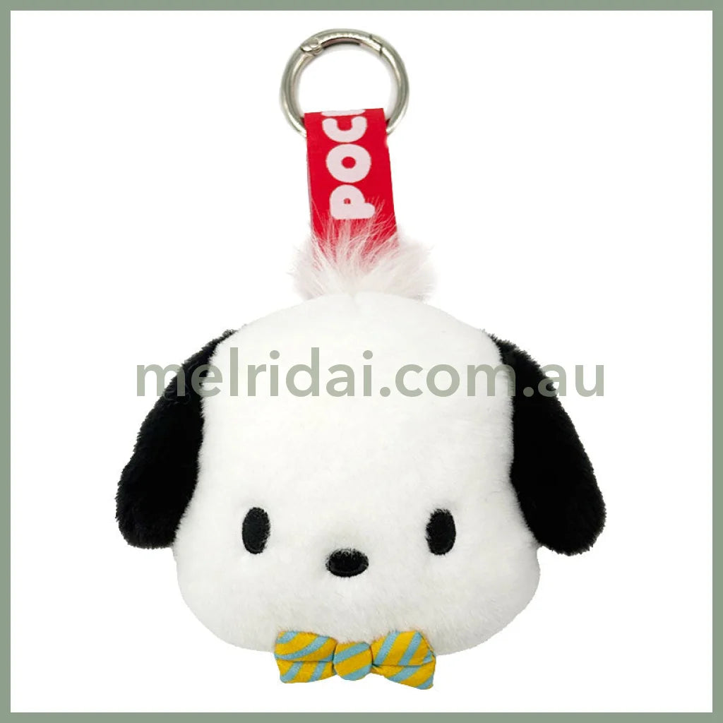 SANRIO | Pochacco Face Tag Mascot Keychain Bag Charm 14mm