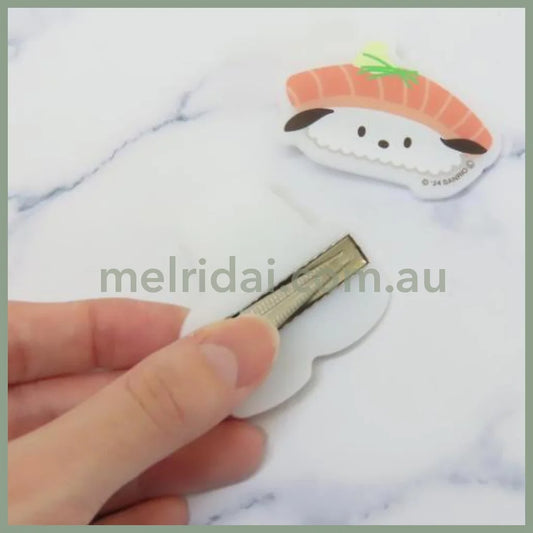 Sanrio | Pochacco & Kerokerokeroppi Hair Clip (Sushi)